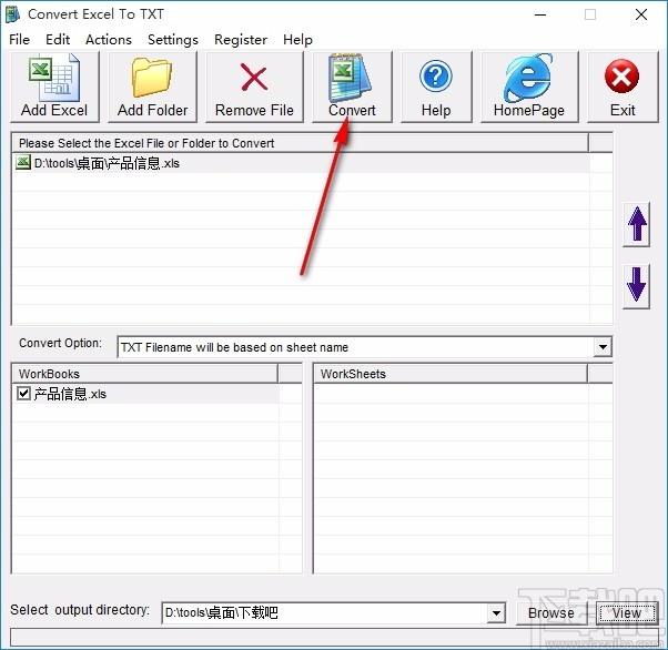 Convert Excel to TXT下载,Excel转TXT工具,Excel转TXT