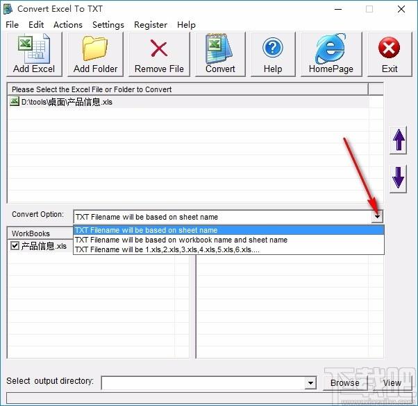Convert Excel to TXT下载,Excel转TXT工具,Excel转TXT